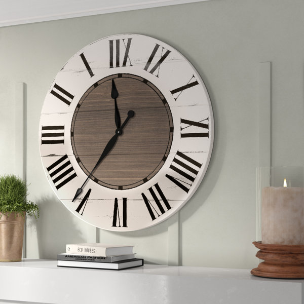 Birch Lane™ Oversized Froehlich Wall Clock & Reviews Wayfair